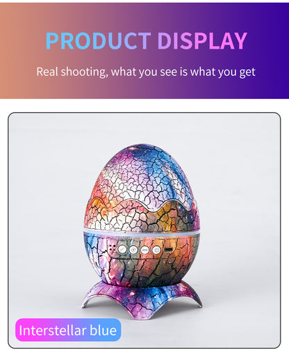 Northern Lights Aurora Projector Dinosaur Egg Star Projector for Bedroom, Galaxy Projector with Bluetooth Speaker & White Noise & Timing, Night Light for Kids Adults