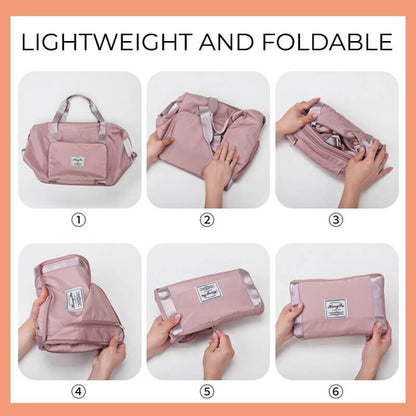 New Large Capacity Folding Travel Bags Waterproof Tote Handbag Travel Duffle Bags Multifunctional Women Travel Bags Dropshipping