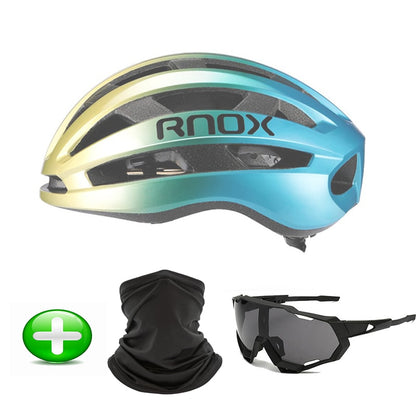 Rnox Aero Bicycle Safety Ultralight Road Bike Helmet Red MTB Cycling City Helmet Outdoor Mountain Sports Cap Casco Ciclismo