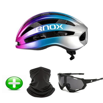 Rnox Aero Bicycle Safety Ultralight Road Bike Helmet Red MTB Cycling City Helmet Outdoor Mountain Sports Cap Casco Ciclismo