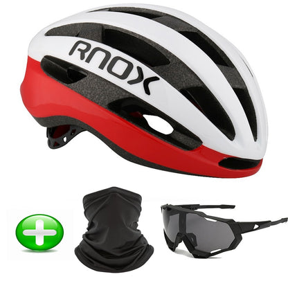 Rnox Aero Bicycle Safety Ultralight Road Bike Helmet Red MTB Cycling City Helmet Outdoor Mountain Sports Cap Casco Ciclismo