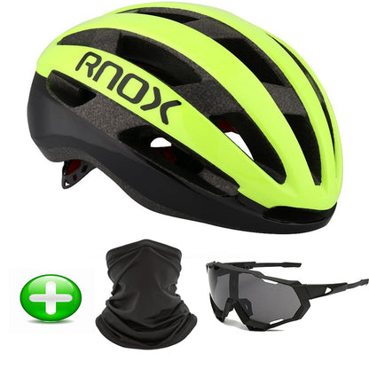 Rnox Aero Bicycle Safety Ultralight Road Bike Helmet Red MTB Cycling City Helmet Outdoor Mountain Sports Cap Casco Ciclismo